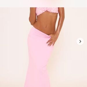 Pink Maxi Skirt